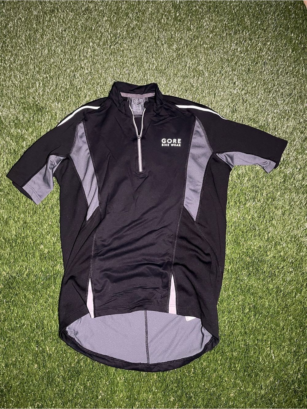 Men's Medium Gore Bike Gear Black/Grey Cycling Jersey
